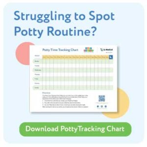Visual potty tracking chart used as part of bedwetting solutions for children with developmental disabilities.